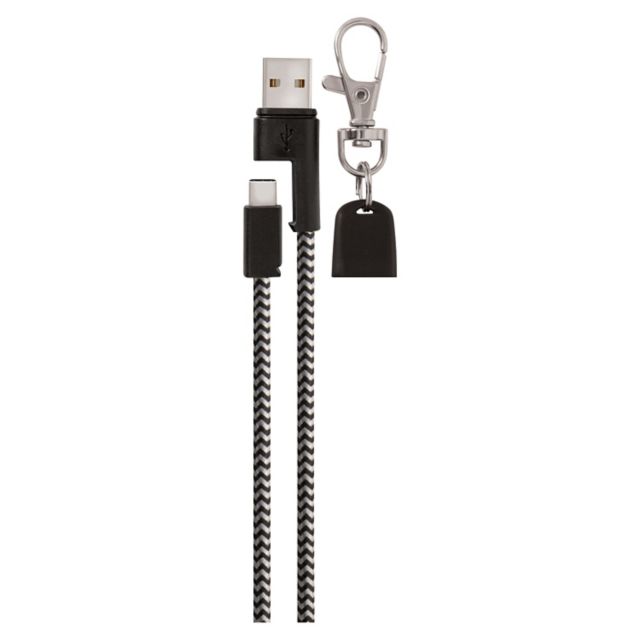 Helix Type C Charging Cable Lanyard, Black - ONLINE ONLY