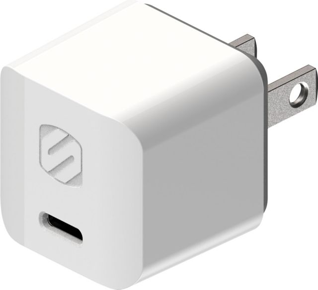 Scosche PWRVLT Mini Cube USB-C Fast Charger 20W, White - ONLINE ONLY