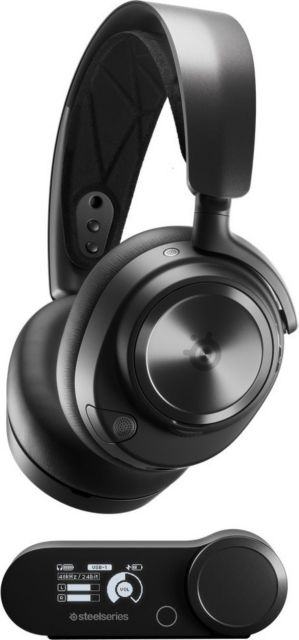 SteelSeries Arctis Nova Pro Noise Canceling Gaming Over-the-Ear Headset (Black)