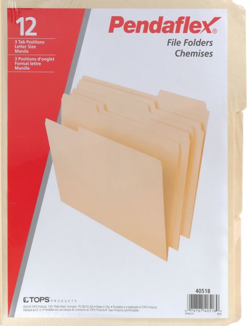 FILE FOLDER/LTR 12PK MANILA