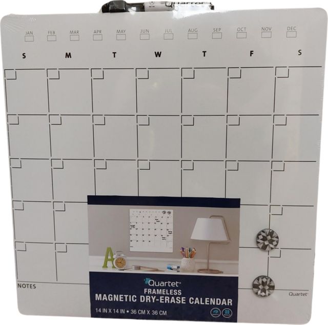 DRY ERASE MAGNT CALENDAR 14X14
