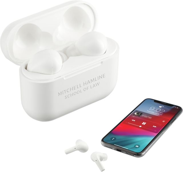 Mitchell Hamline Braavos Pro True Wireless Auto Pair Earbuds Mitchell Hamline School of Law Engraved - ONLINE ONLY