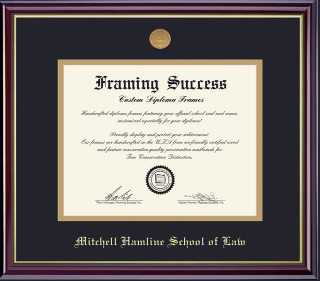 Mitchell Hamline School of Law 11'' x 14'' Windsor Diploma Frame