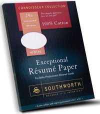 RESUME PAPR 100CT WHT 100%CTN