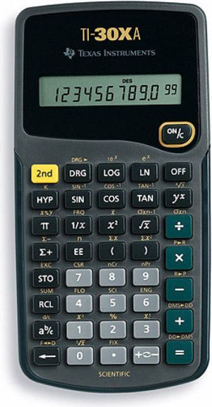 CALC TI30XA SCIENTIF/STAT FRAC